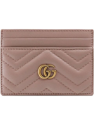 Gucci Double G Card Holder - Neutrals In Neutrals