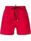 Dsquared2 Logo Swim Shorts In Red