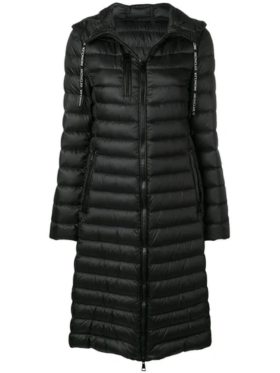 Moncler Daunenmantel Mit Kapuze In Black