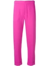 P.a.r.o.s.h Slim Fit Trousers In Pink
