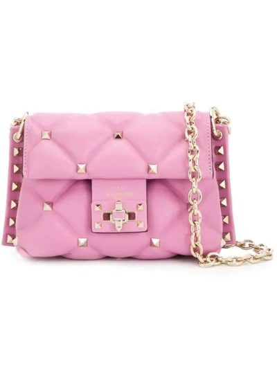 Valentino Garavani Candystud Shoulder Bag In Pink