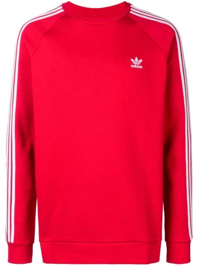 Adidas Originals Logo Sweatshirt In Red