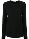 6397 Ribbed Lightweight Sweater In Black