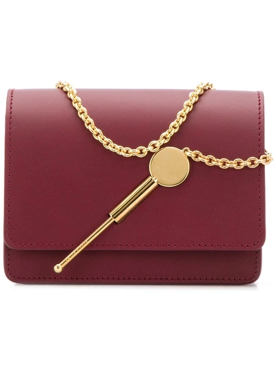 Sophie Hulme Micro Cocktail Stirrer Clutch - Red
