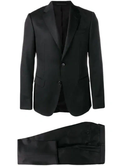 Z Zegna Single-breasted Suit In Black