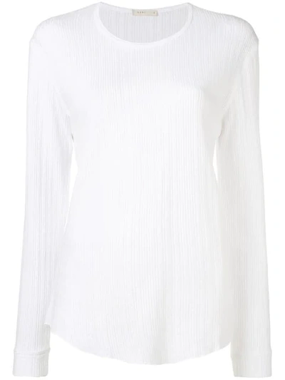 6397 Ribbed Lightweight Jumper In White