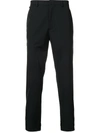 Prada Cropped Techno Stretch Trousers - Black