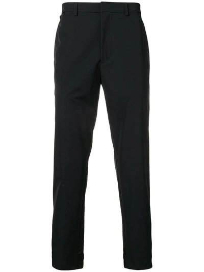 Prada Cropped Techno Stretch Trousers - Black In Black