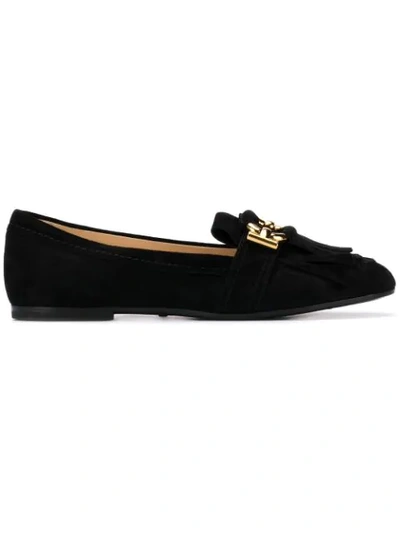 Tod's Tassel Loafers In Black