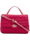 Zanellato Quilted Shoulder Bag In Pink