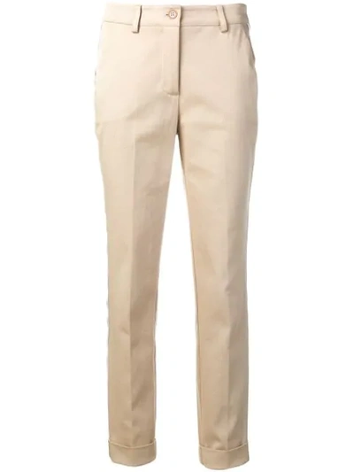 P.a.r.o.s.h Side-stripe Tailored Trousers In Neutrals