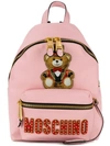 Moschino Teddy Circus Backpack In Pink