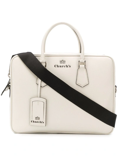 Church's Craven Laptop Bag In White