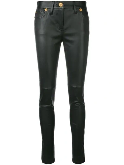 Versace Skinny Trousers In A1008 Nero