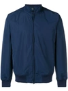 Aspesi Padded Bomber Jacket In Blue