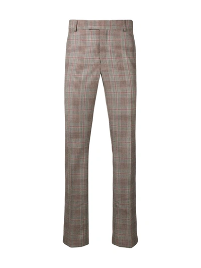Calvin Klein 205w39nyc Plaid Tailored Trousers In Black