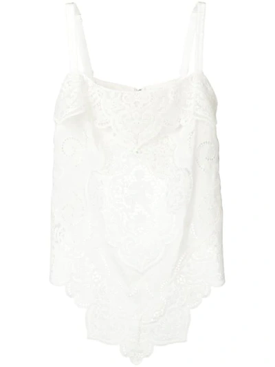 Dolce & Gabbana Lace Top In White