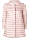 Herno Iconico Funnel Neck Padded Jacket In Pink