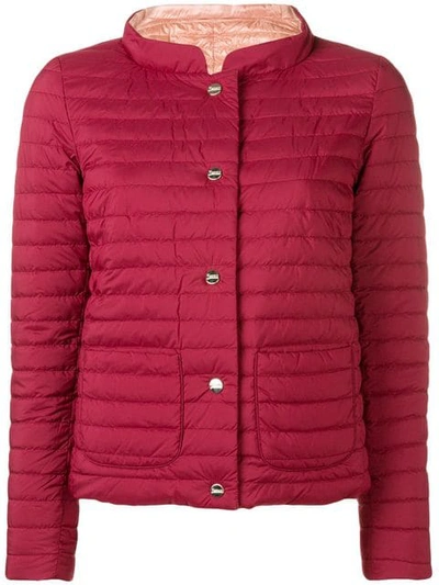 Herno Reversible Padded Jacket In Red
