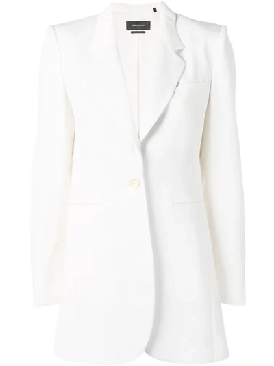 Isabel Marant Classic Fitted Blazer In White
