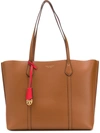 Tory Burch Classic Shopper Bag In Brown