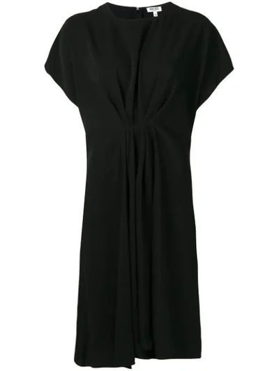 Kenzo Loose-fit Midi Dress In Black