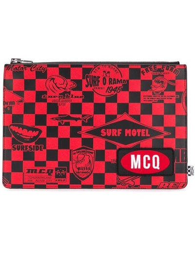 Mcq By Alexander Mcqueen 'surf Motel' Clutch In Red
