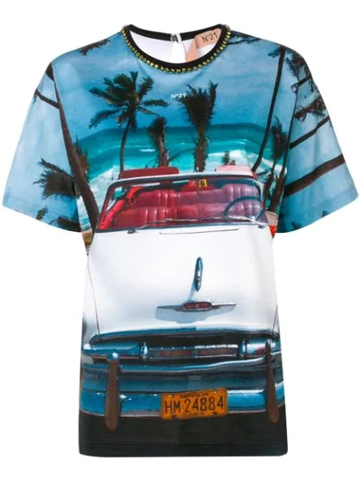 N°21 Photographic Print T In Multicolor