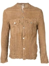 Giorgio Brato Wrinkled Effect Jacket In Brown