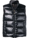 Billionaire Logo Patch Down Gilet In Black