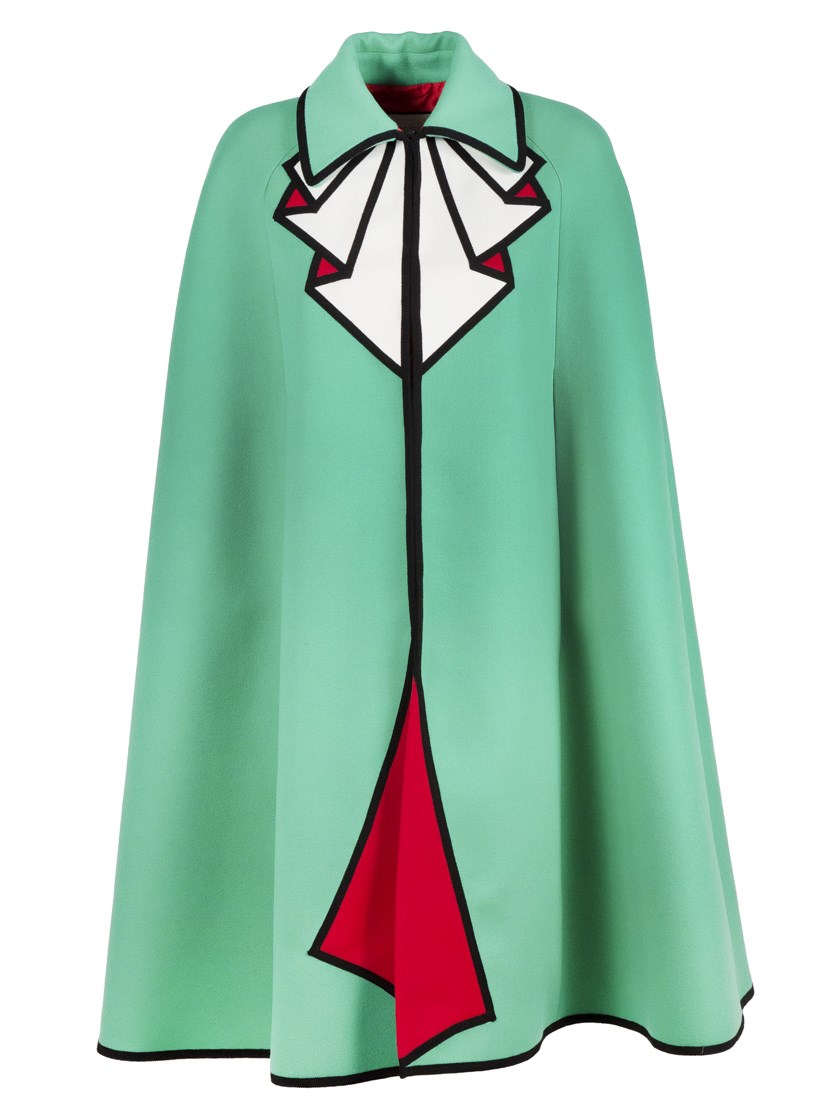 gucci wool cape