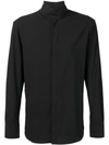 Emporio Armani Concealed Fastening Shirt In Black