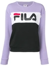 Fila Crew Neck Sweater In Purple
