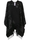 Mcq By Alexander Mcqueen Swallow Poncho In Black