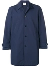 Aspesi Classic Button Coat In Blue