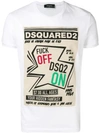 Dsquared2 Graphic Print T-shirt In White