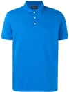 Emporio Armani Logo Polo Shirt In Blue