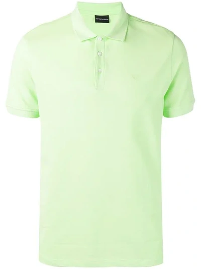 Emporio Armani Classic Polo Shirt In Green