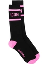 Dsquared2 Icon Socks In Black