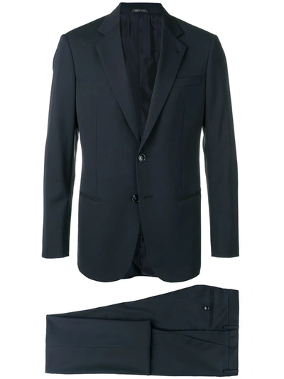 Giorgio Armani Slim-fit Two-piece Suit In Blue