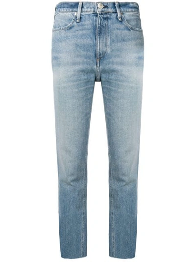 Rag & Bone Cropped Slim-fit Jeans In Blue