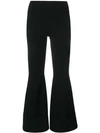 Stella Mccartney Flare Leg Pull-on Ankle Pants In Black