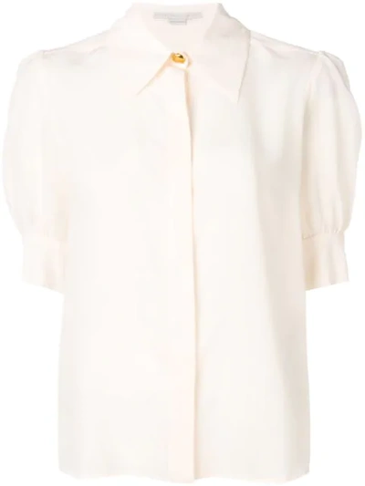Stella Mccartney Short Sleeve Blouse In White