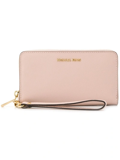 Michael Michael Kors Jet Set Travel Wallet - Pink In Pink