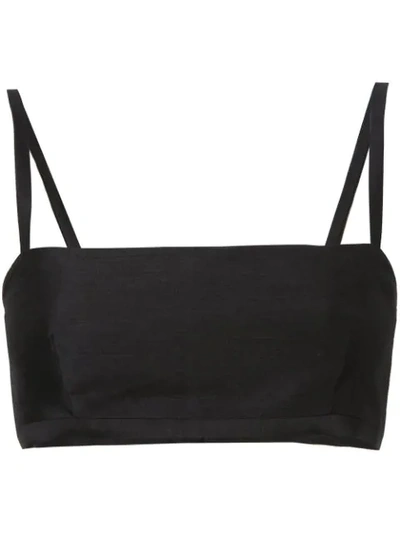 Macgraw Abbey Bralette Top In Black