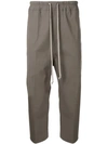 Rick Owens Cropped Tailored Trousers In Neutrals