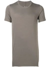 Rick Owens Slim-fit Long T-shirt In Grey