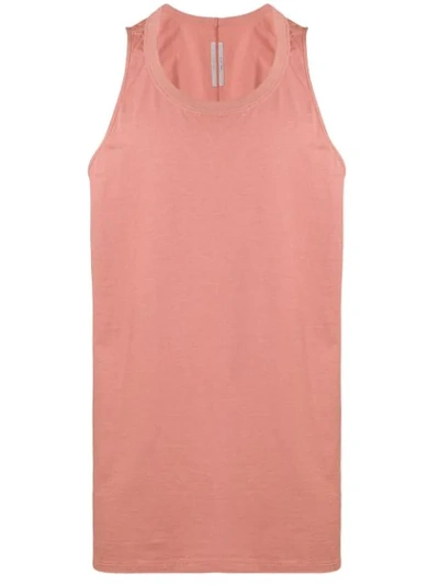 Rick Owens Oversized Tank T In Pink