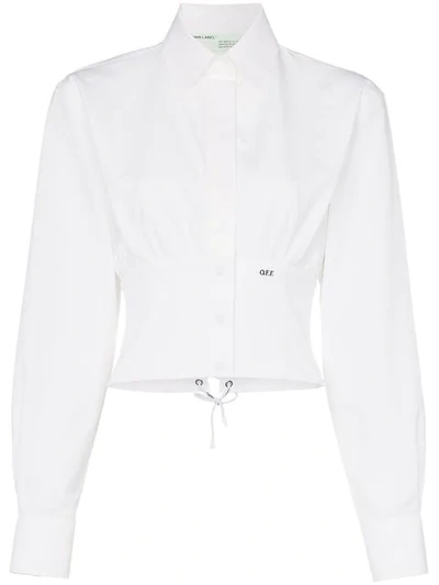 Off-white Cropped Fitted Shirt