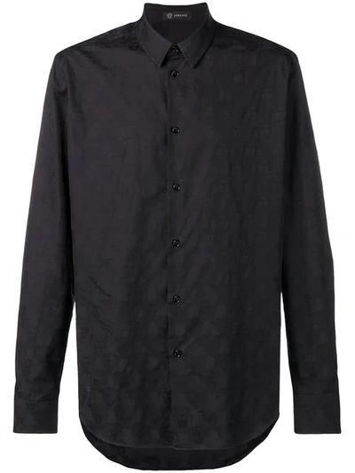 Versace Button-up Shirt In Black